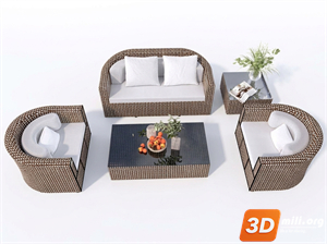 Outdoor Sofa Skp Files